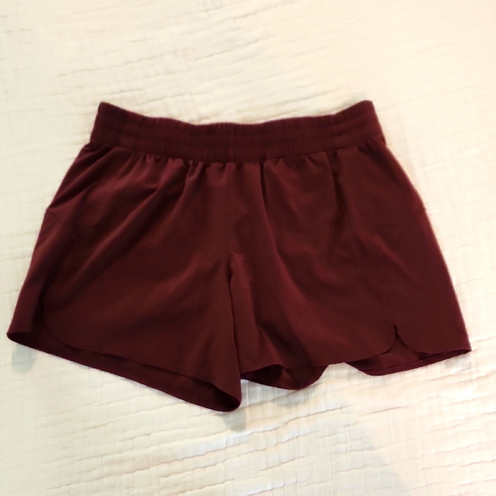 Banana Republic Red Athletic Shorts Elastic Waist Lightweight